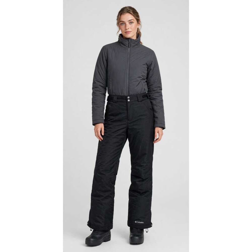 Columbia Womens Omni Tech Ski Snow Pants S Black Waterproof Insulated